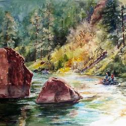 Autumn Float on the Green River - limited edition prints available