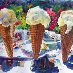Ice Cream Melting - three available prints