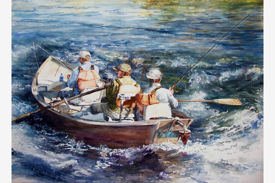 Rough Water 20"x30" watercolor